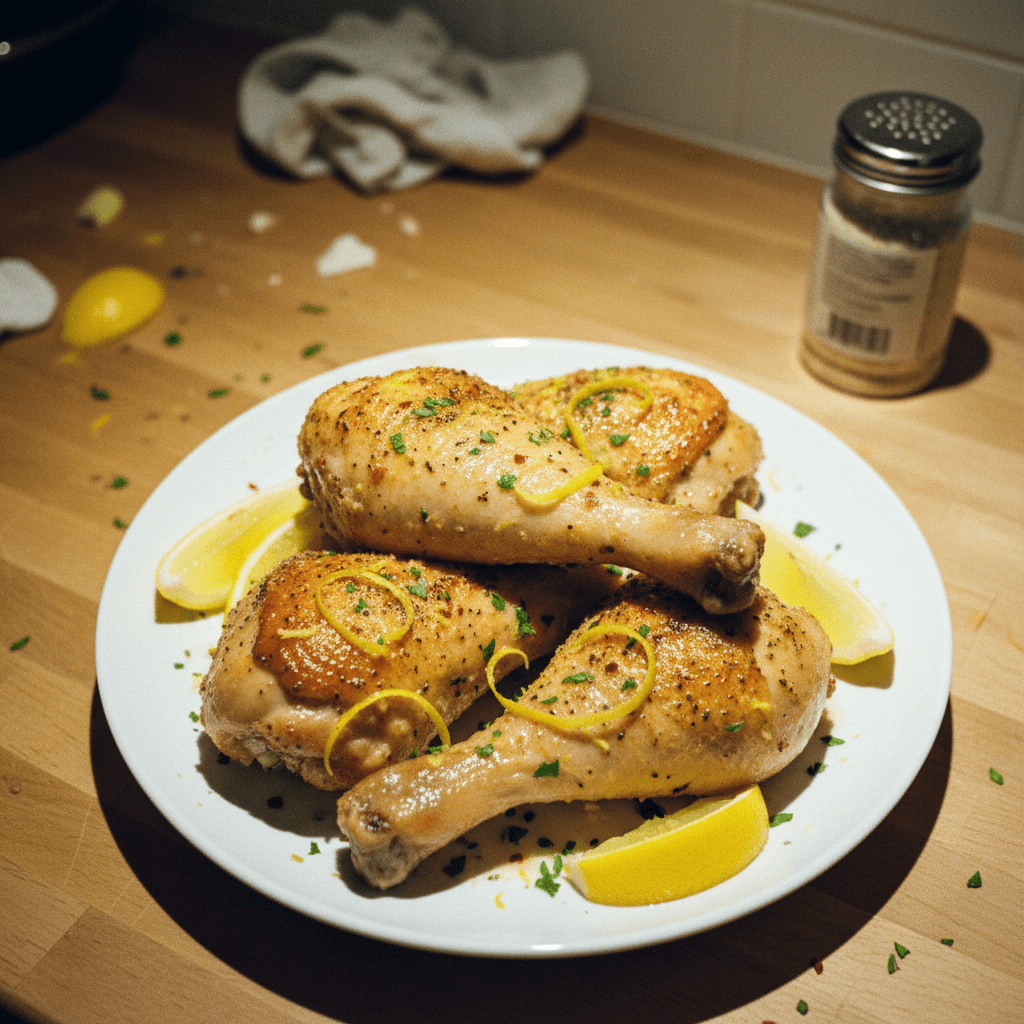Lemon Pepper Butter Chicken Legs