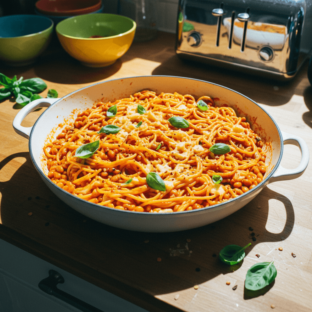 One-Pot Baked Beans Pasta