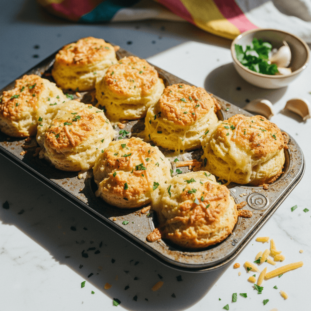 Cheesy Garlic Monkey Bread Bites