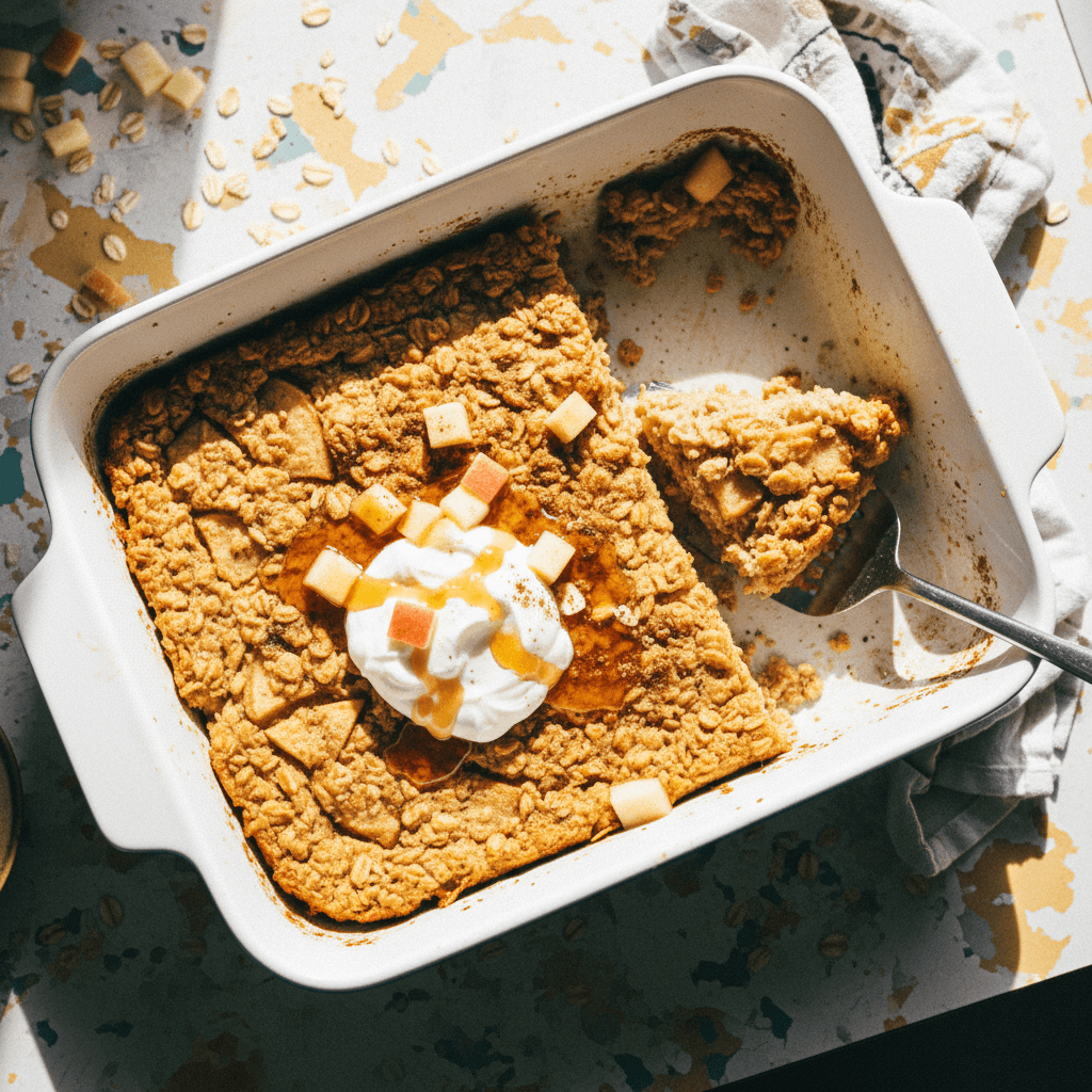 Apple Pie Baked Oats