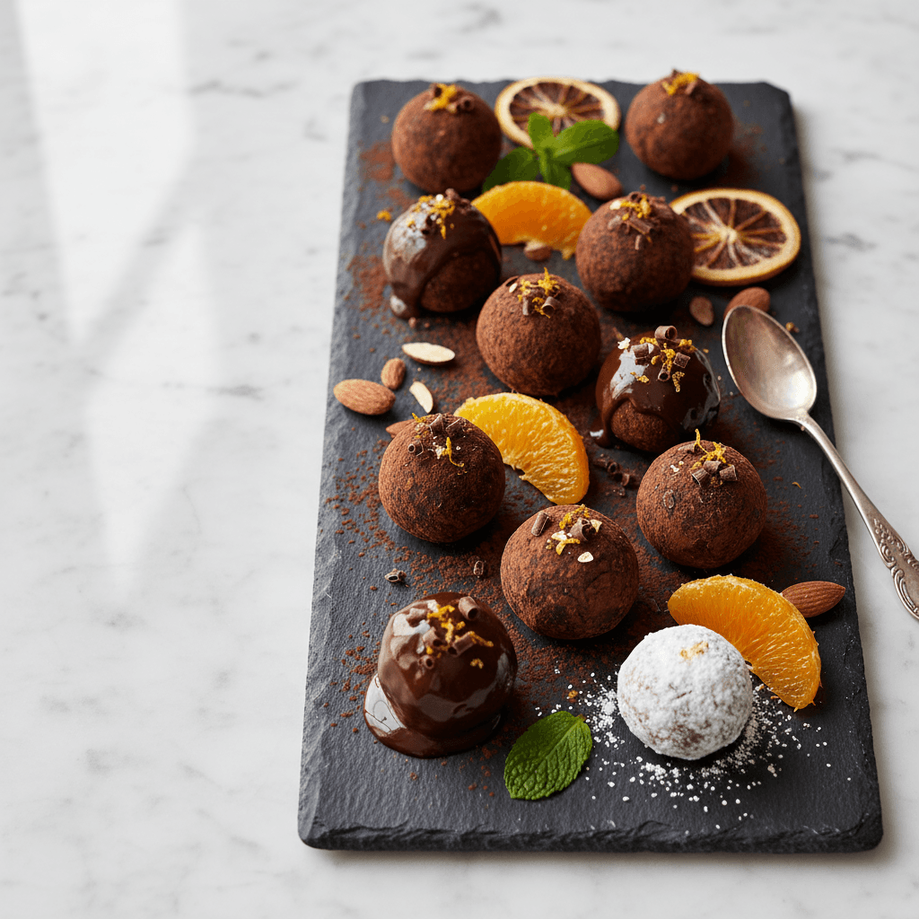 Dark Chocolate Orange Truffles