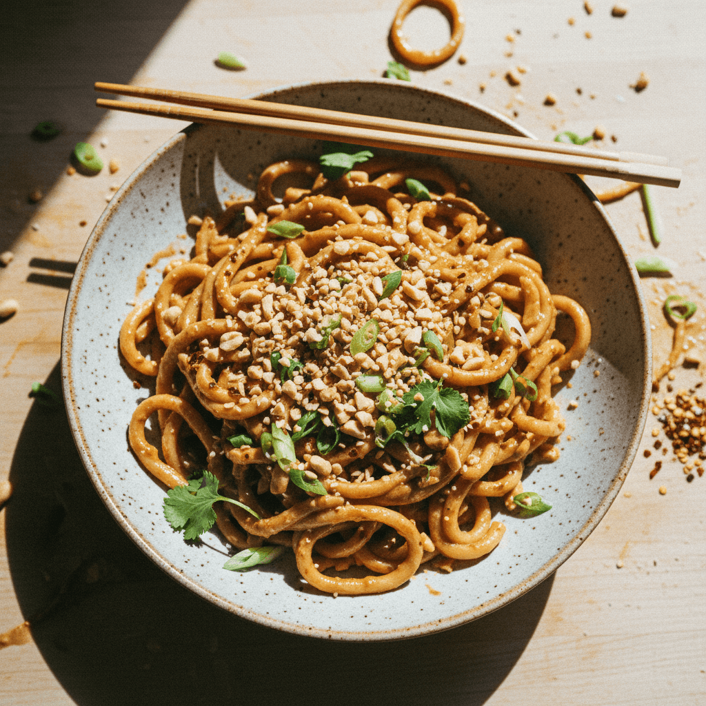 Chili Peanut Butter Noodles