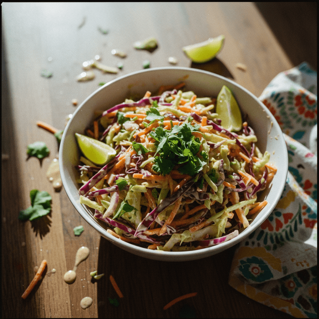 Classic Cabbage Slaw for Burritos