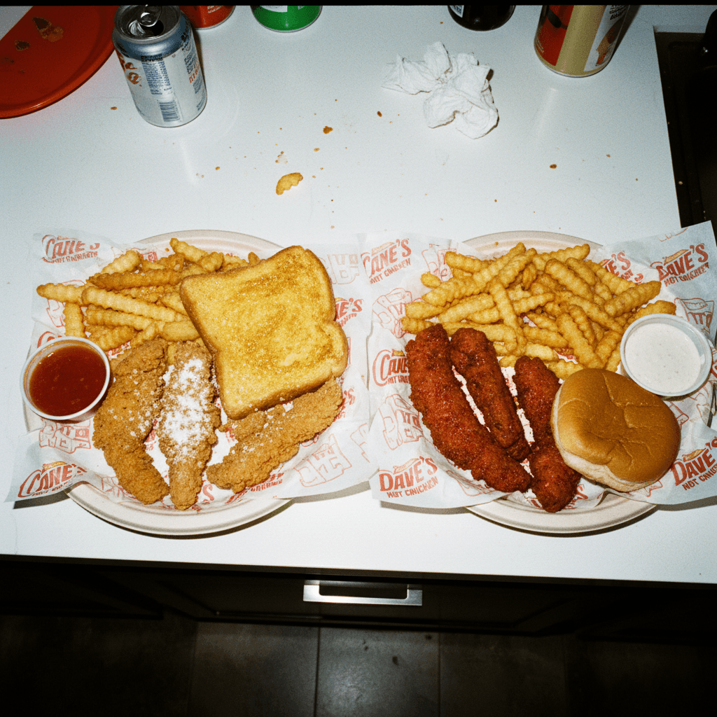 Crispy Chicken Strips with Tangy Dipping Sauce & Texas Toast
