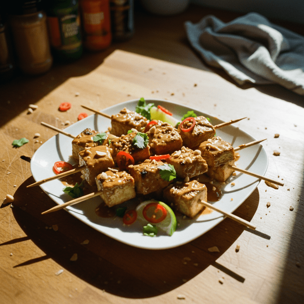 Peanut Tofu Satay