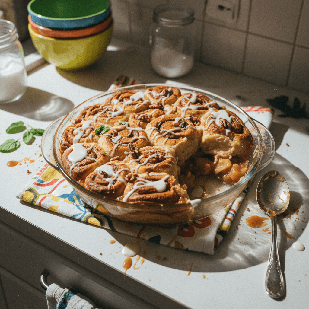 Apple Cinnamon Roll Cobbler