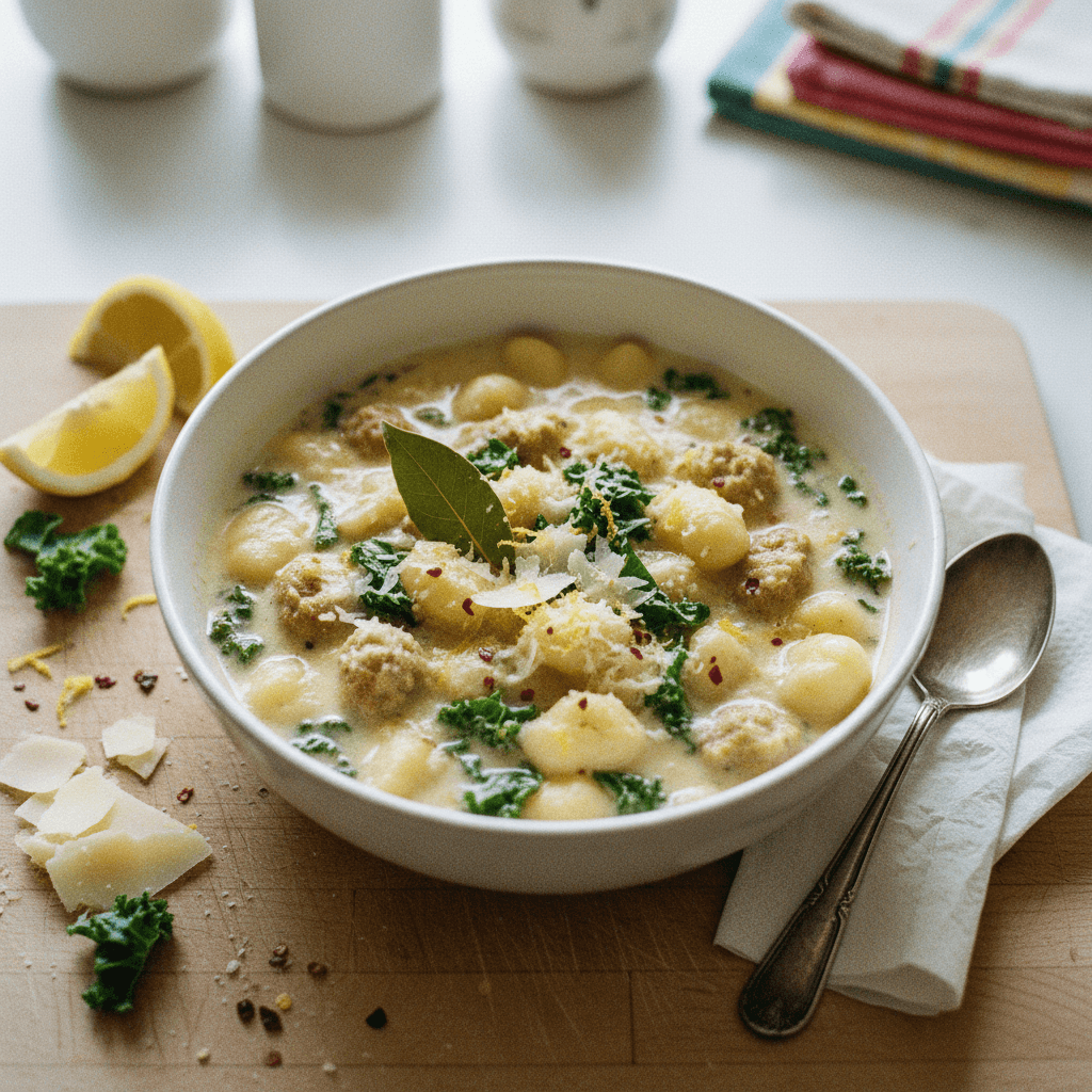 Creamy Chicken Gnocchi Soup