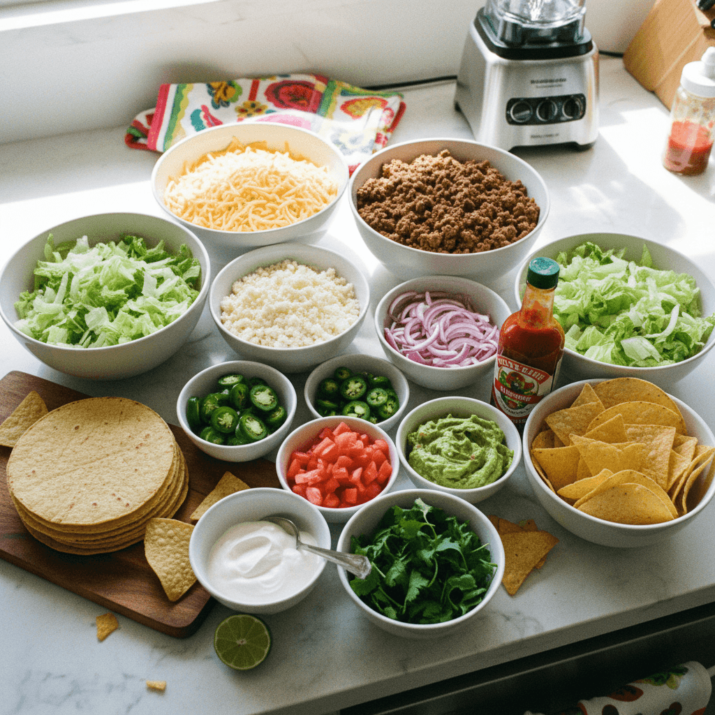 Costco Family Feast: Bulk Ground Beef Taco Bar