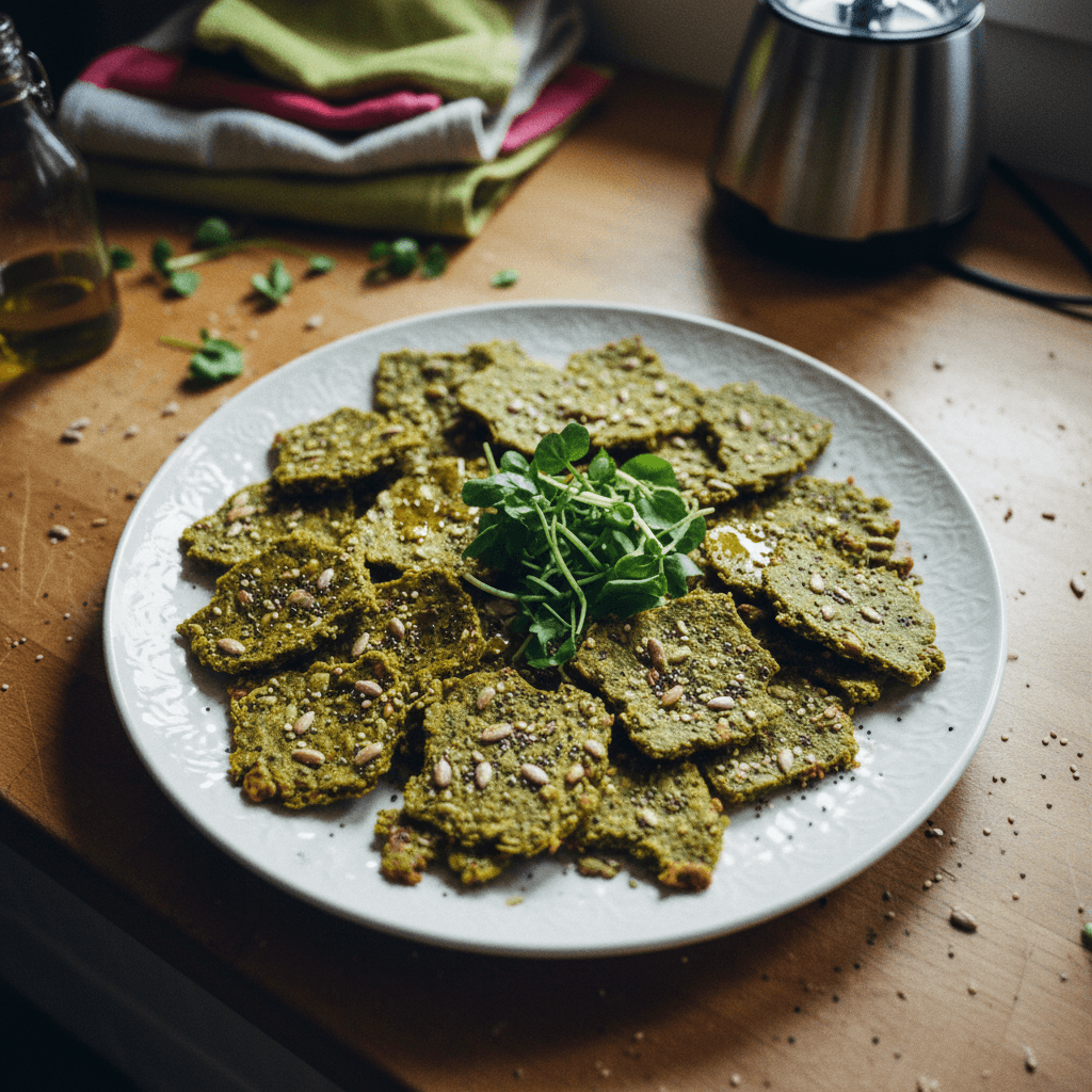 Seeded Green Crackers