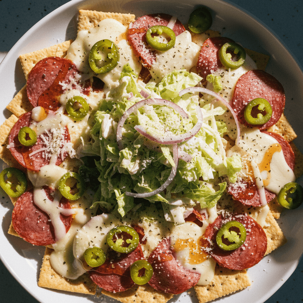 Grinder-Inspired Charcuterie Nachos