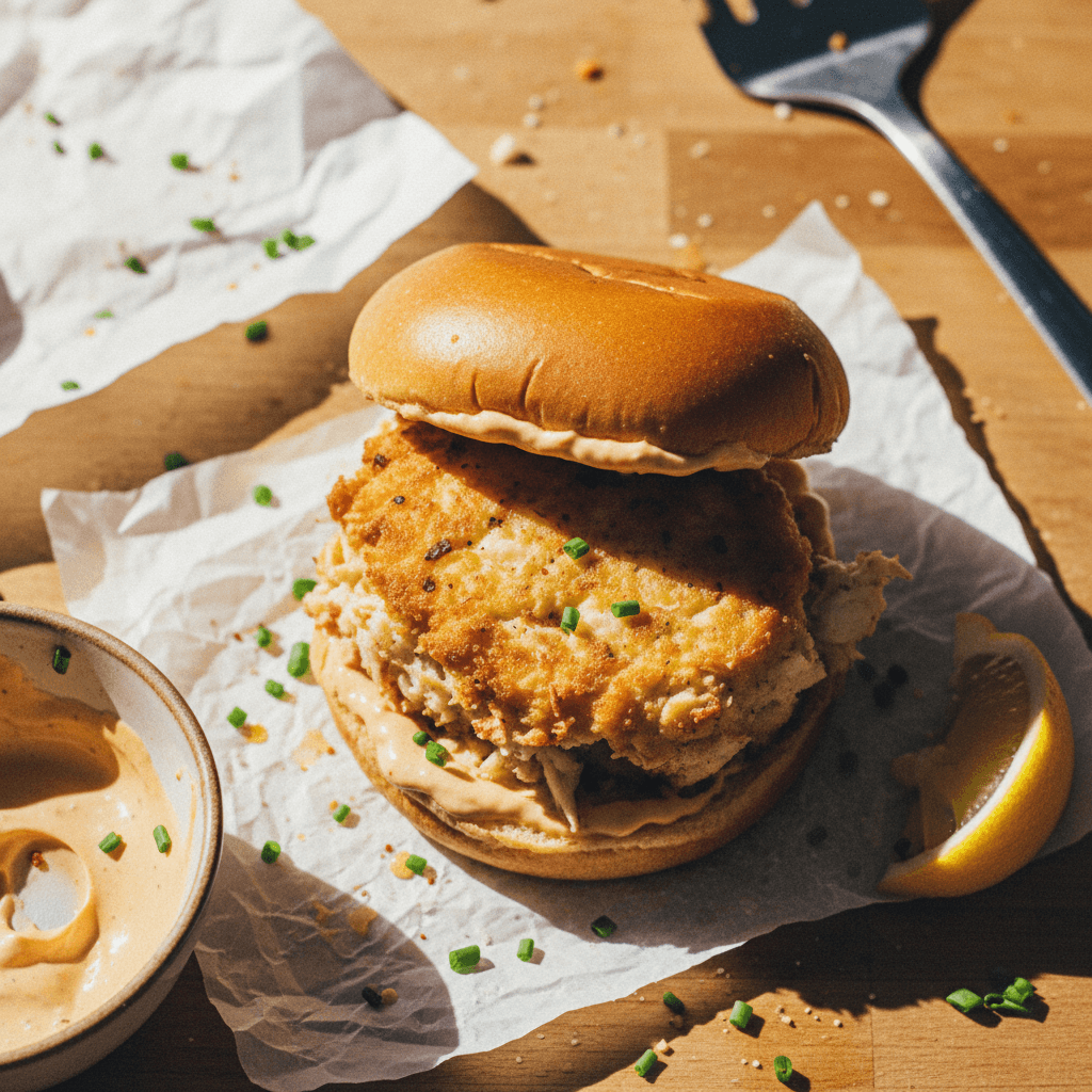 Maryland Crab Cake Sandwich