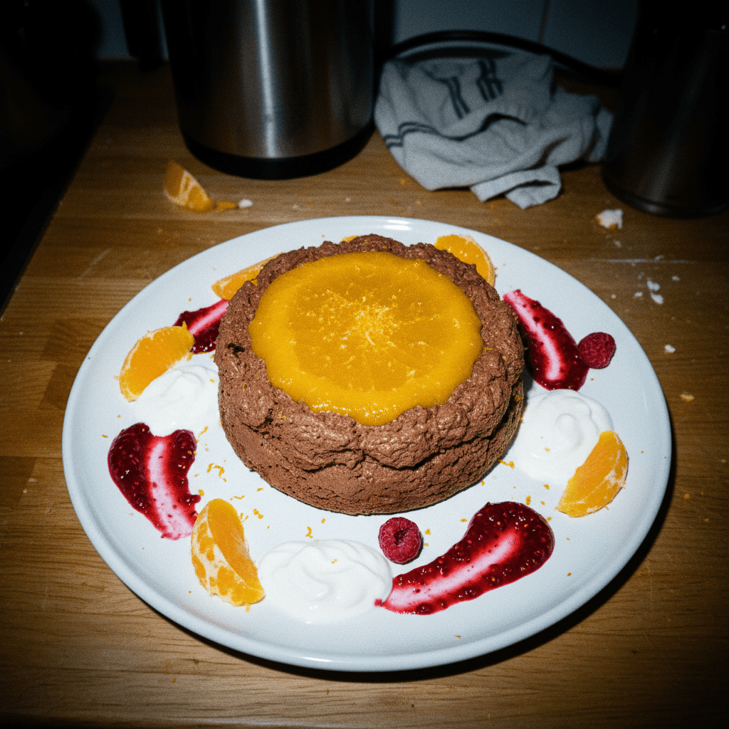 Choc Orange Yogurt Mousse Cake