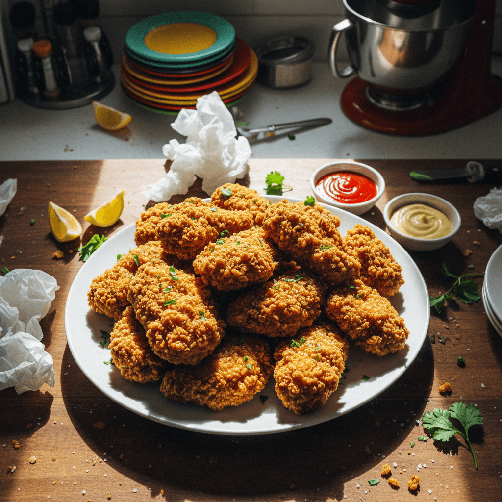 The Easiest Crispy Fried Chicken Recipe Ever (3 ingredients)