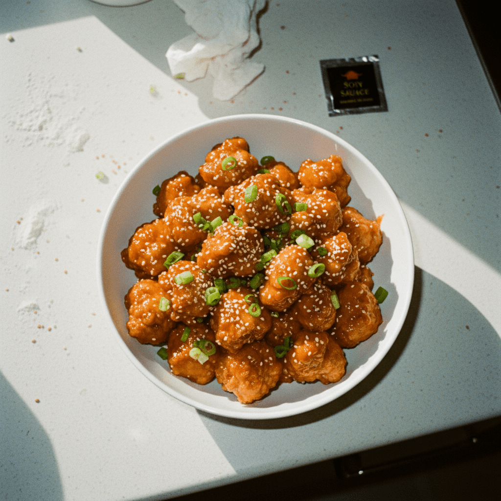 Orange Popcorn Chicken