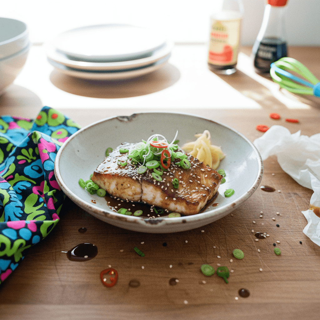 Black Cod with Soy Mirin Glaze