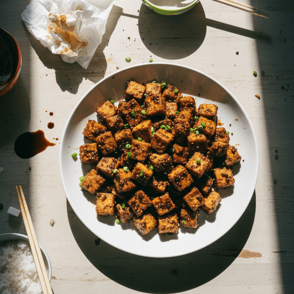 Crispy Black Pepper Tofu