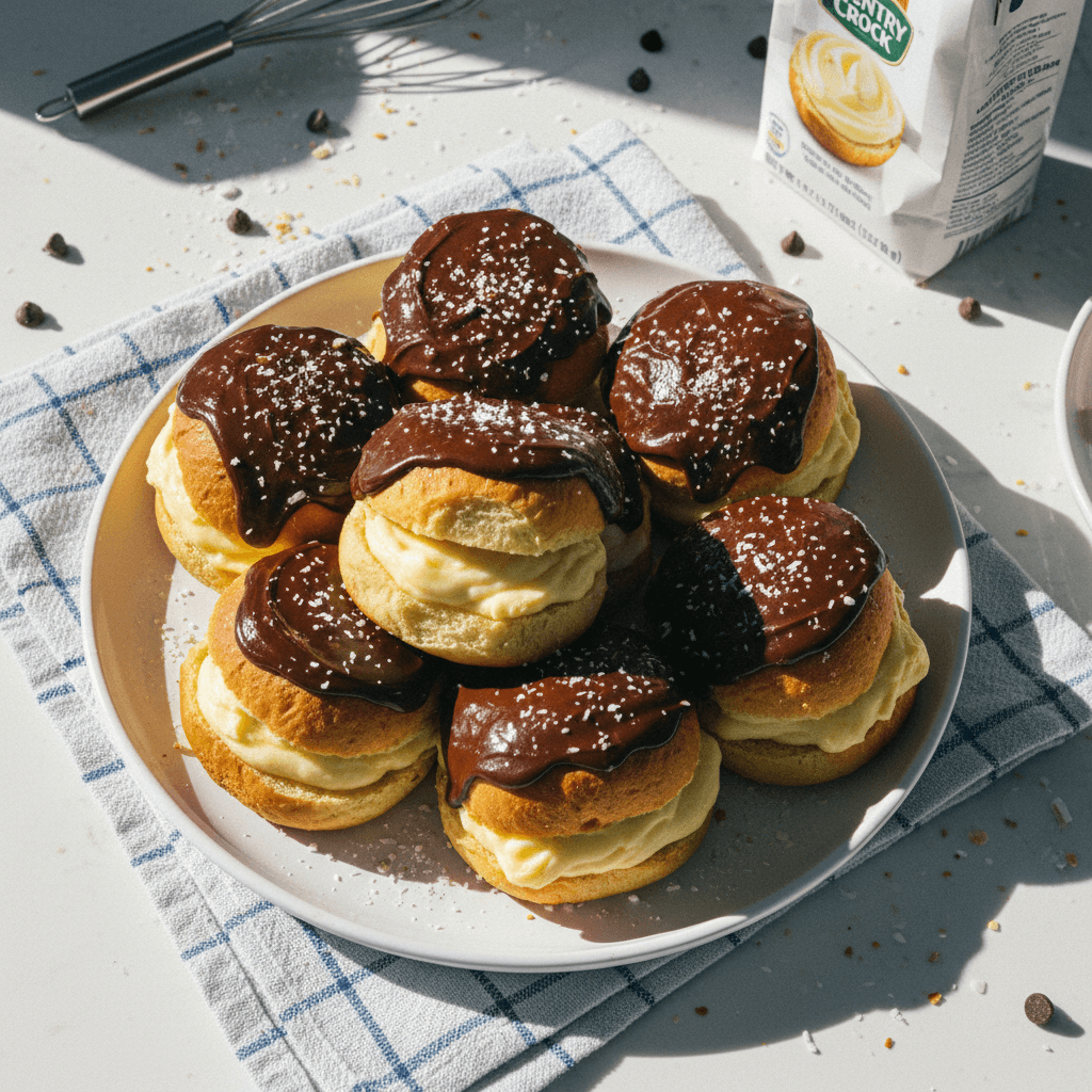 Boston Cream Hawaiian Rolls