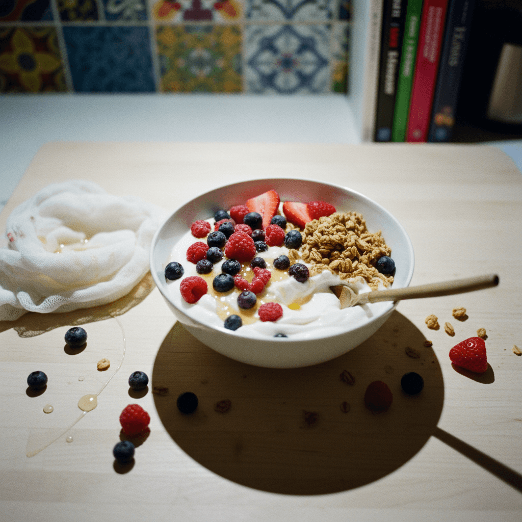 زبادي يوناني بالبيت