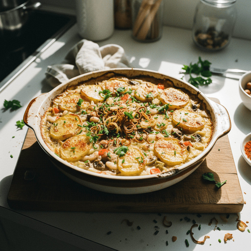 Savory Potato and Leek Gratin