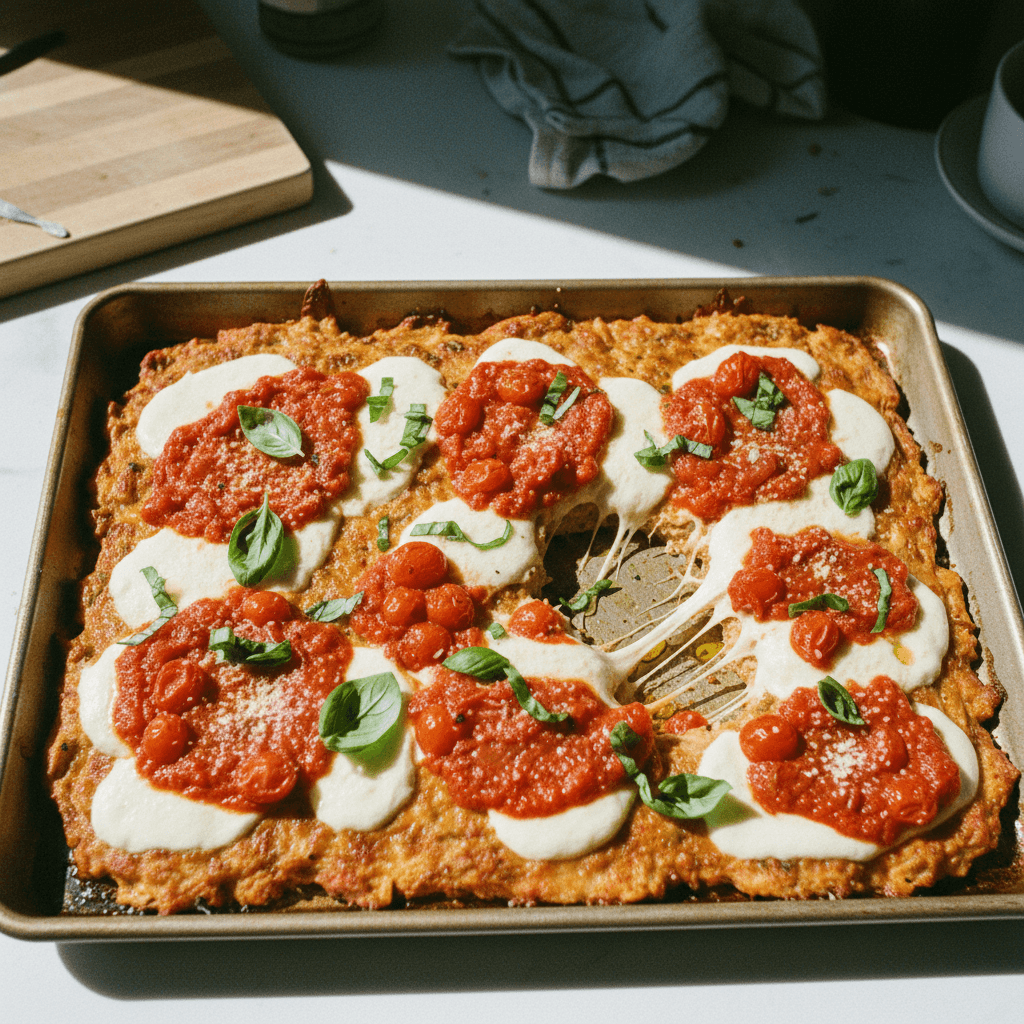 Sheet Pan Chicken Parm Meatballs