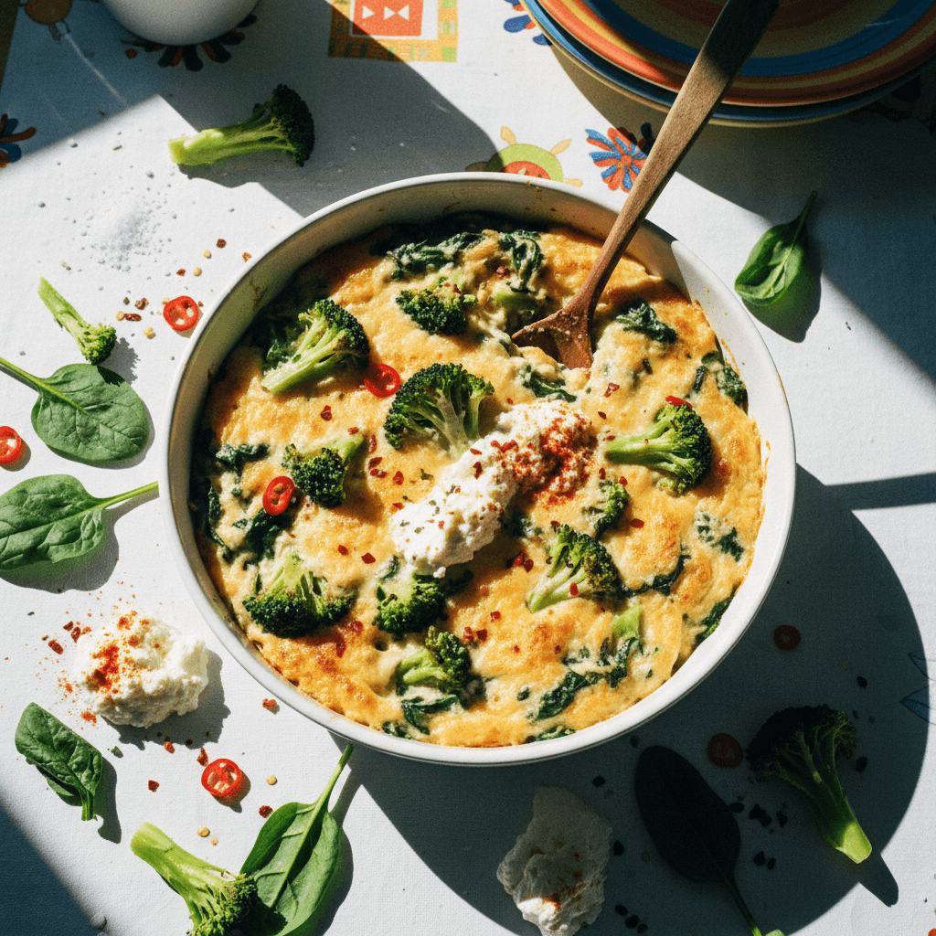 Broccoli Bites with Cheesy Green Dip & Fun Shape Sides
