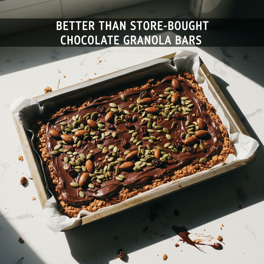 Better Than Store-Bought Chocolate Granola Bars