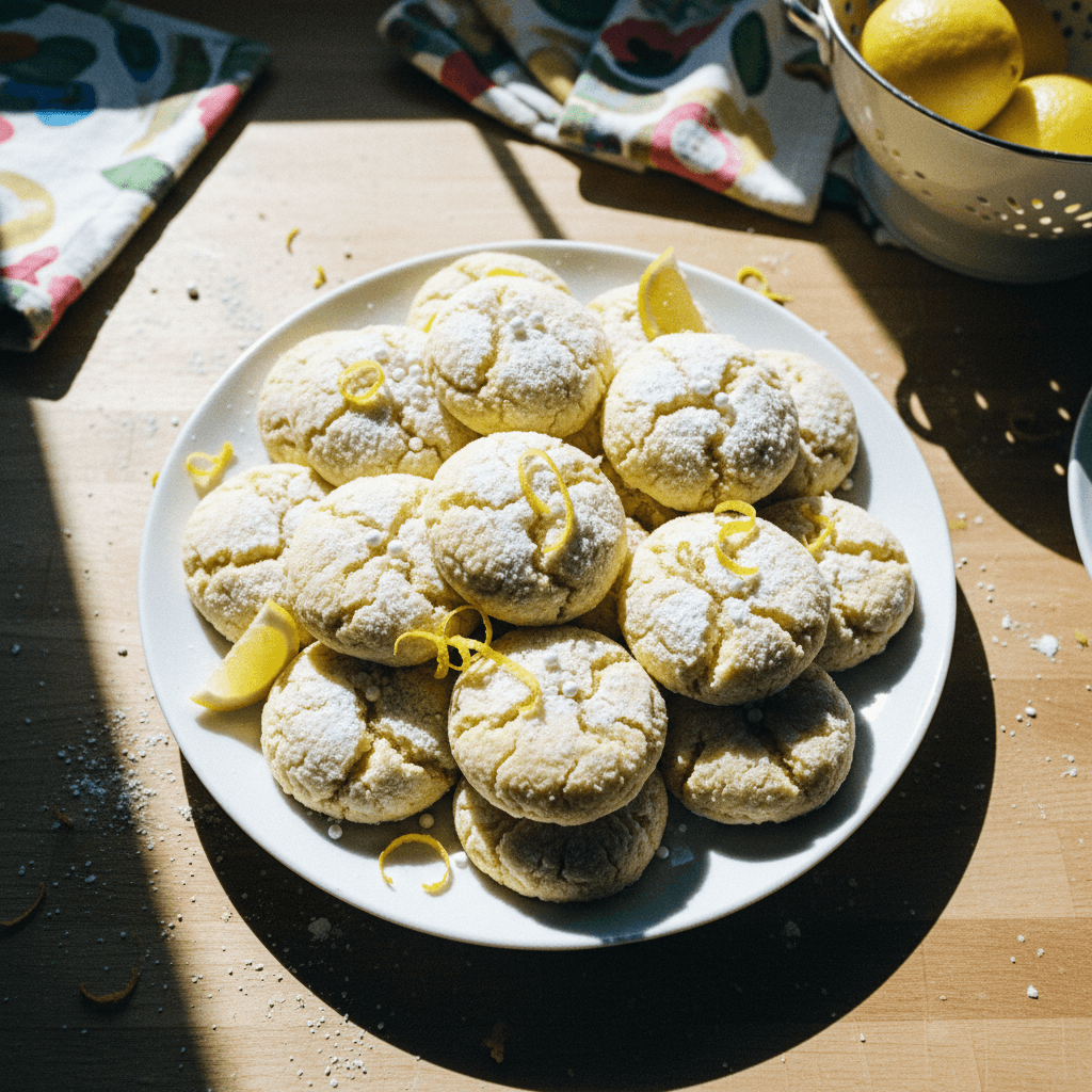 Lemon Crinkle Cookies