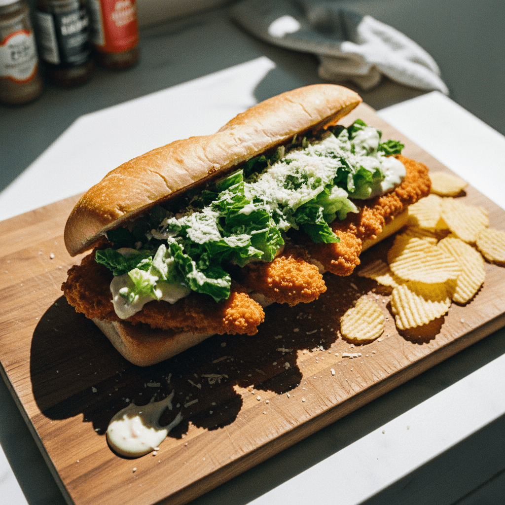 Crispy Chicken Caesar Sandwich