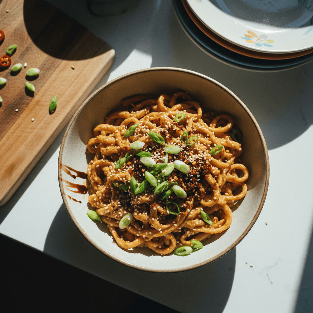 Peanut Chili Oil Noodles