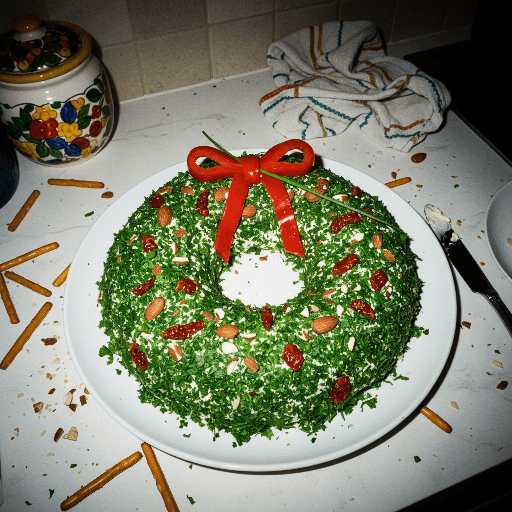 Christmas Wreath Cheese Ball