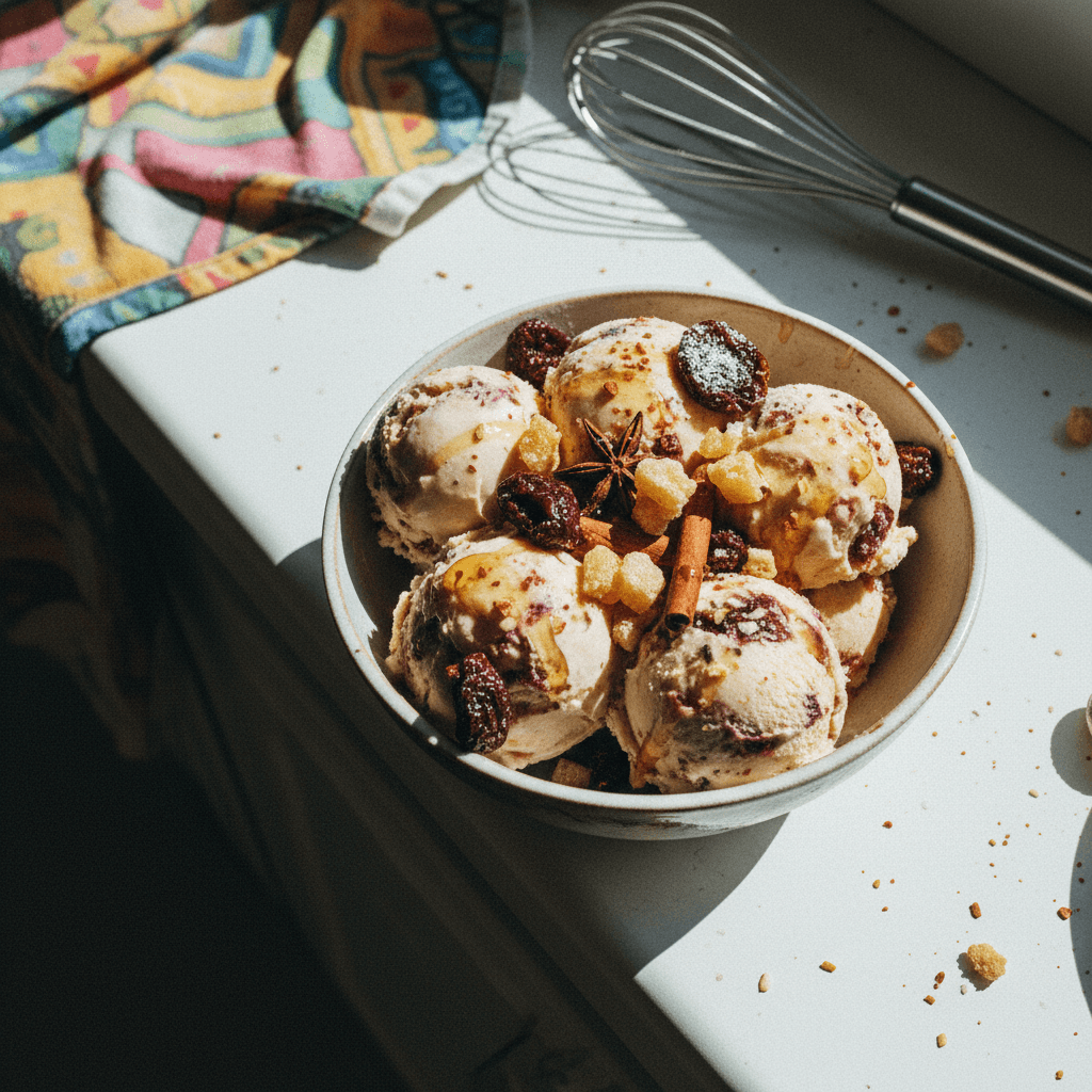 Spiced Dried Plum & Honey Ice Cream