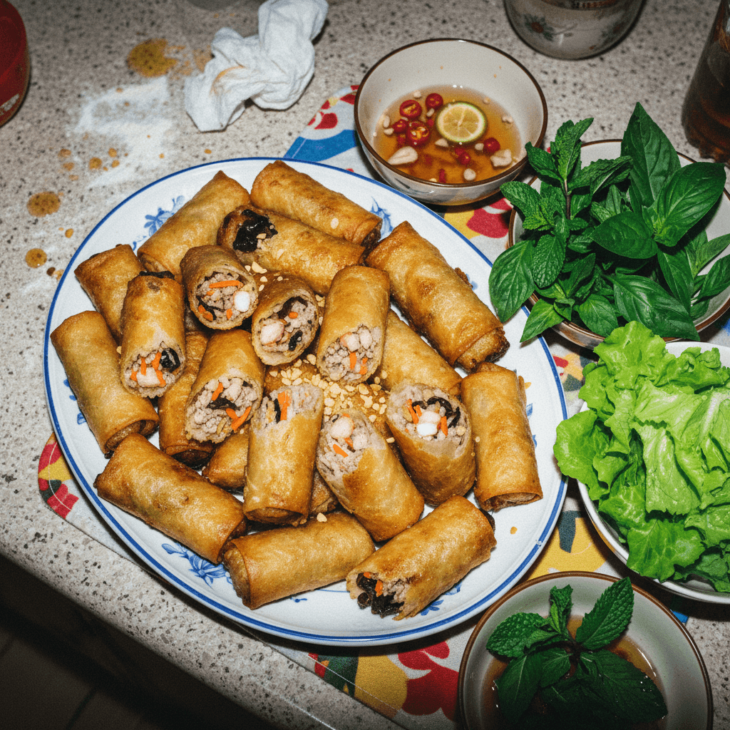 Vietnamese Cha Gio (Fried Spring Rolls)