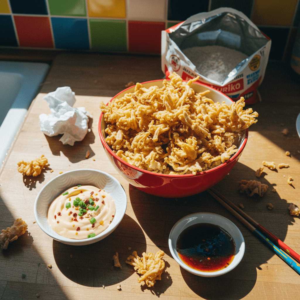 Crispy Enoki Mushroom Snack