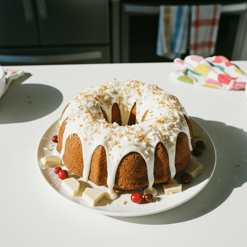 Tom Cruise's White Chocolate Coconut Bundt Cake