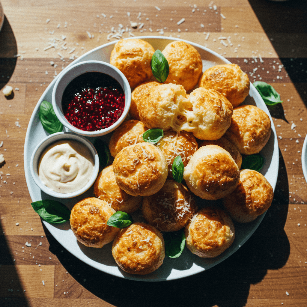 2 Ingredient Parmesan Cheese Puffs