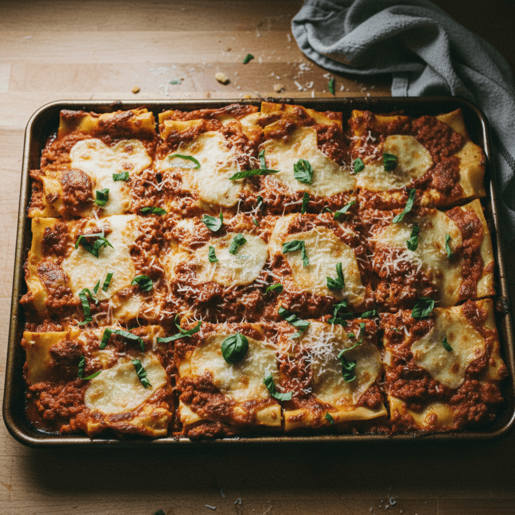 Sheet Pan Lasagna