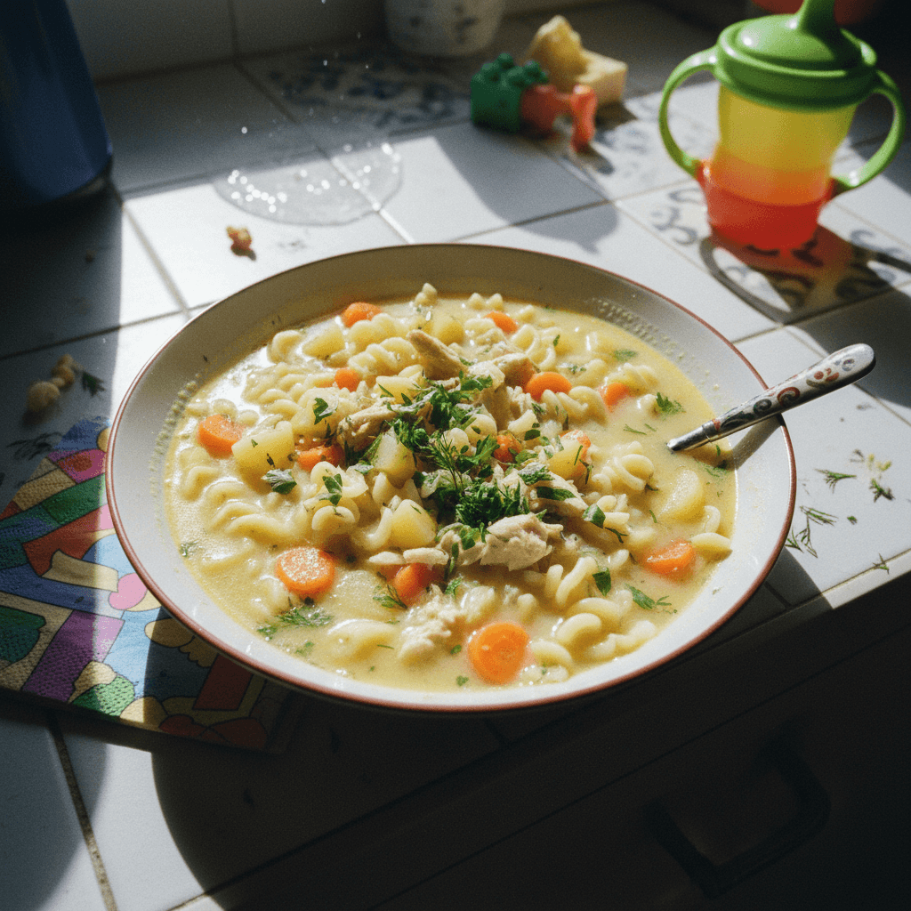 Gentle Chicken and Rice Soup with Vegetables