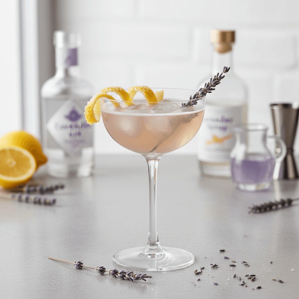 Elderflower Lavender Lemon Drop Martini