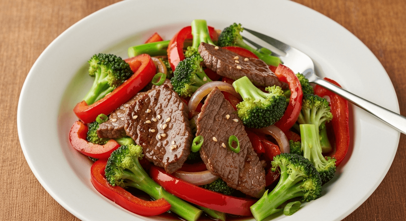 Stir-Fried Veggies with Teriyaki Beef