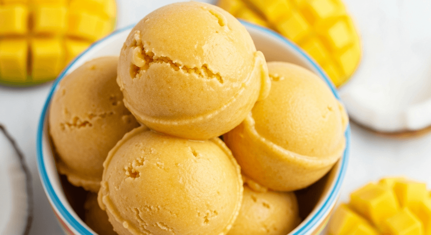 Coconut Mango Sorbet