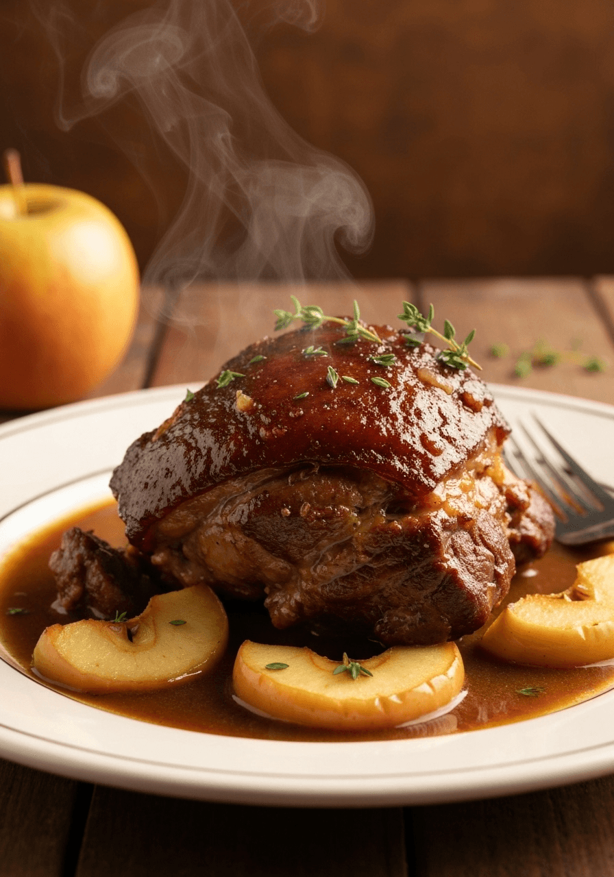 Apple Cider Braised Pork Shoulder