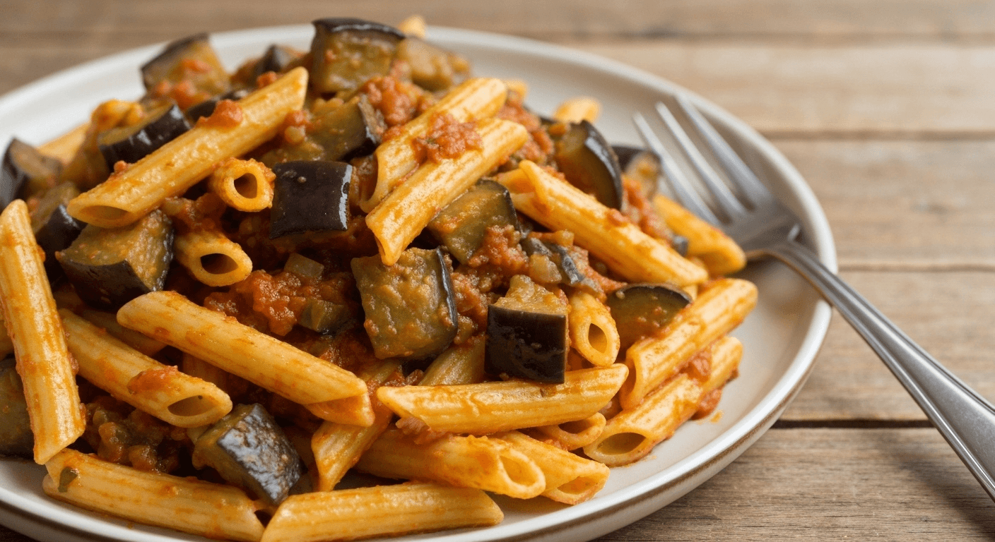 Eggplant Caponata Pasta