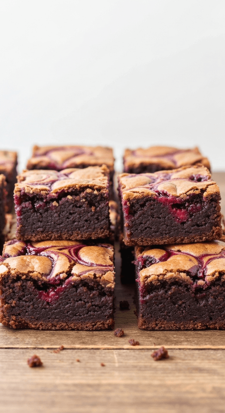 Berry Swirl Lactation Brownies