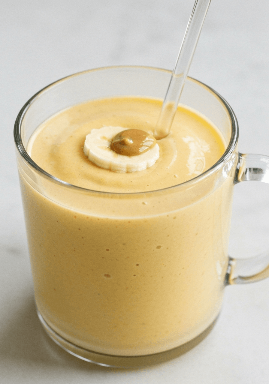 Creamy Banana Peanut Butter Smoothie