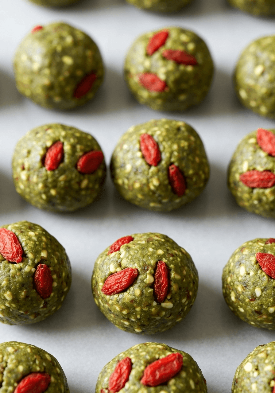 Matcha Goji Berry Energy Bites