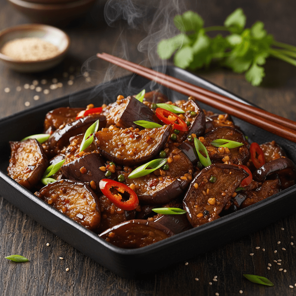 Spicy Szechuan Eggplant Stir-Fry