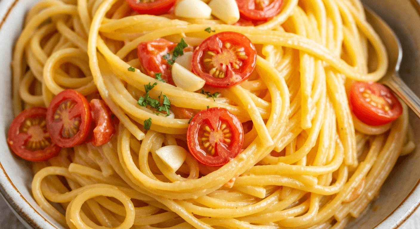 Creamy Tomato Garlic Pasta