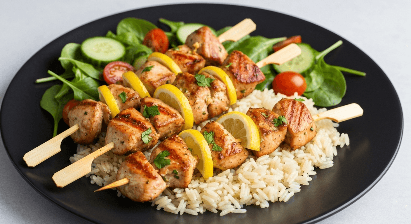 Greek Lemon Chicken Souvlaki