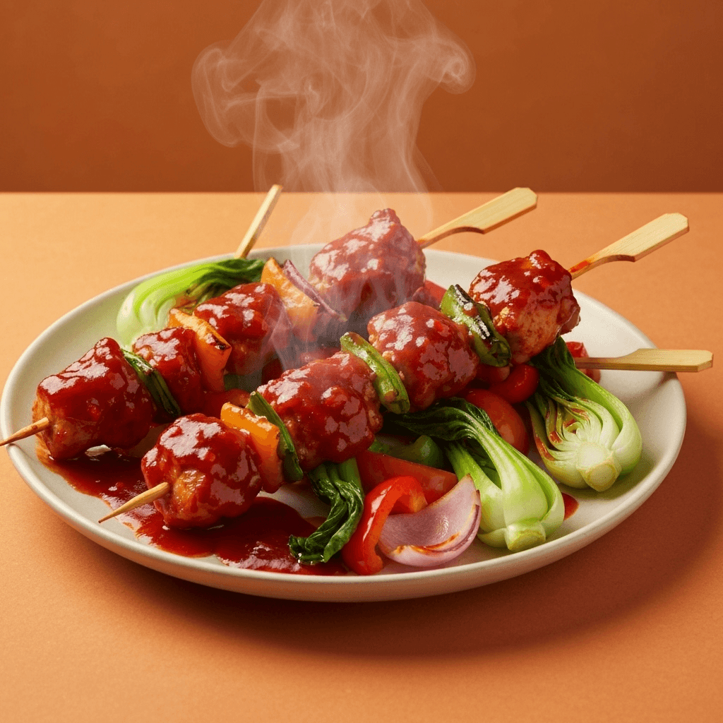 Fiery Gochujang Chicken Skewers