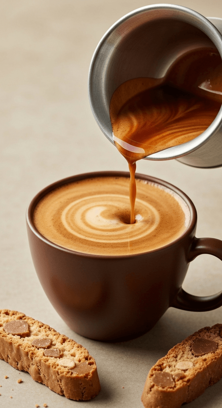 Affogato with Salted Caramel Biscotti